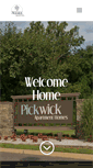 Mobile Screenshot of pickwickapts.com